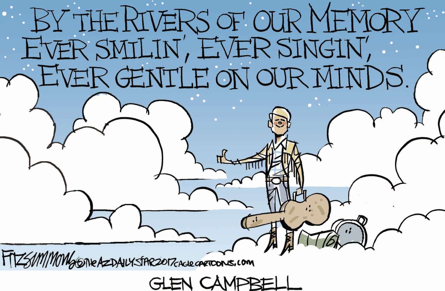 Daily Fitz Cartoon: Glen Campbell